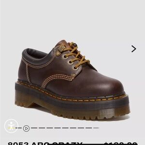 Dr. Martens - ARC CRAZY HORSE LEATHER PLATFORM CASUAL SHOES— color CRAZY HORSE